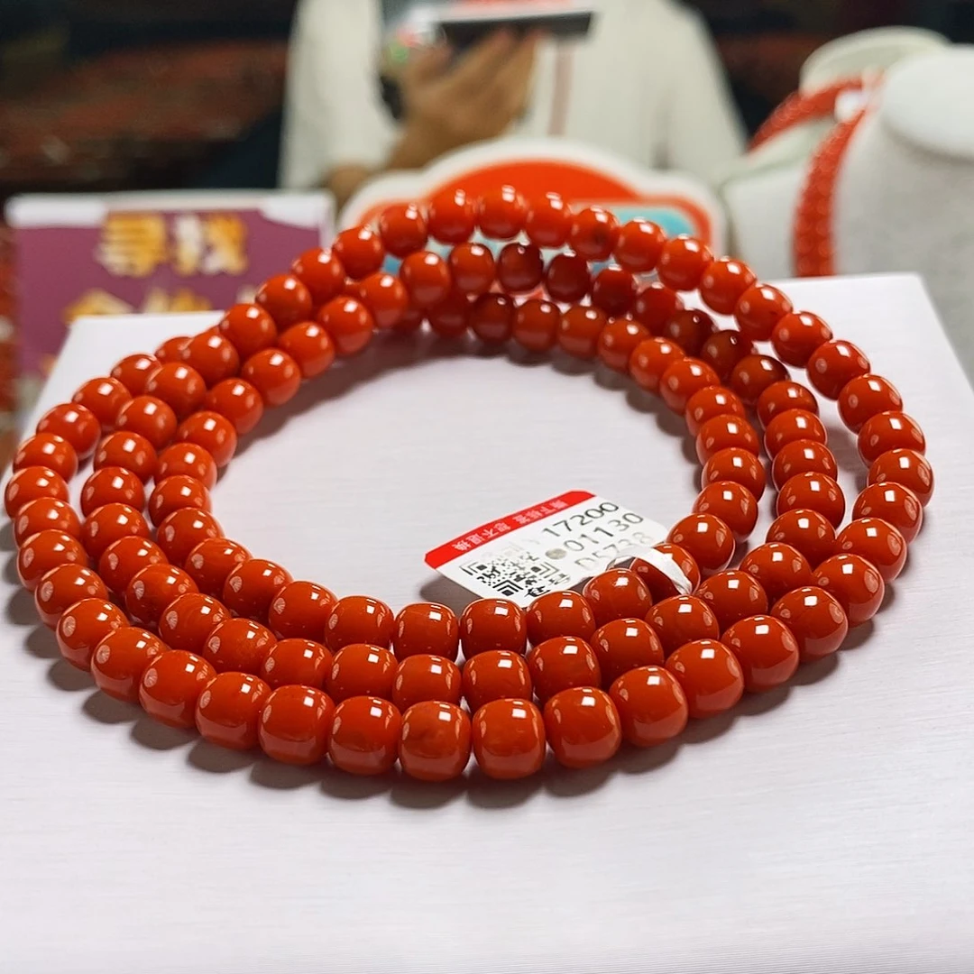 未镶嵌云端  7mm  多样性发一南红玛瑙