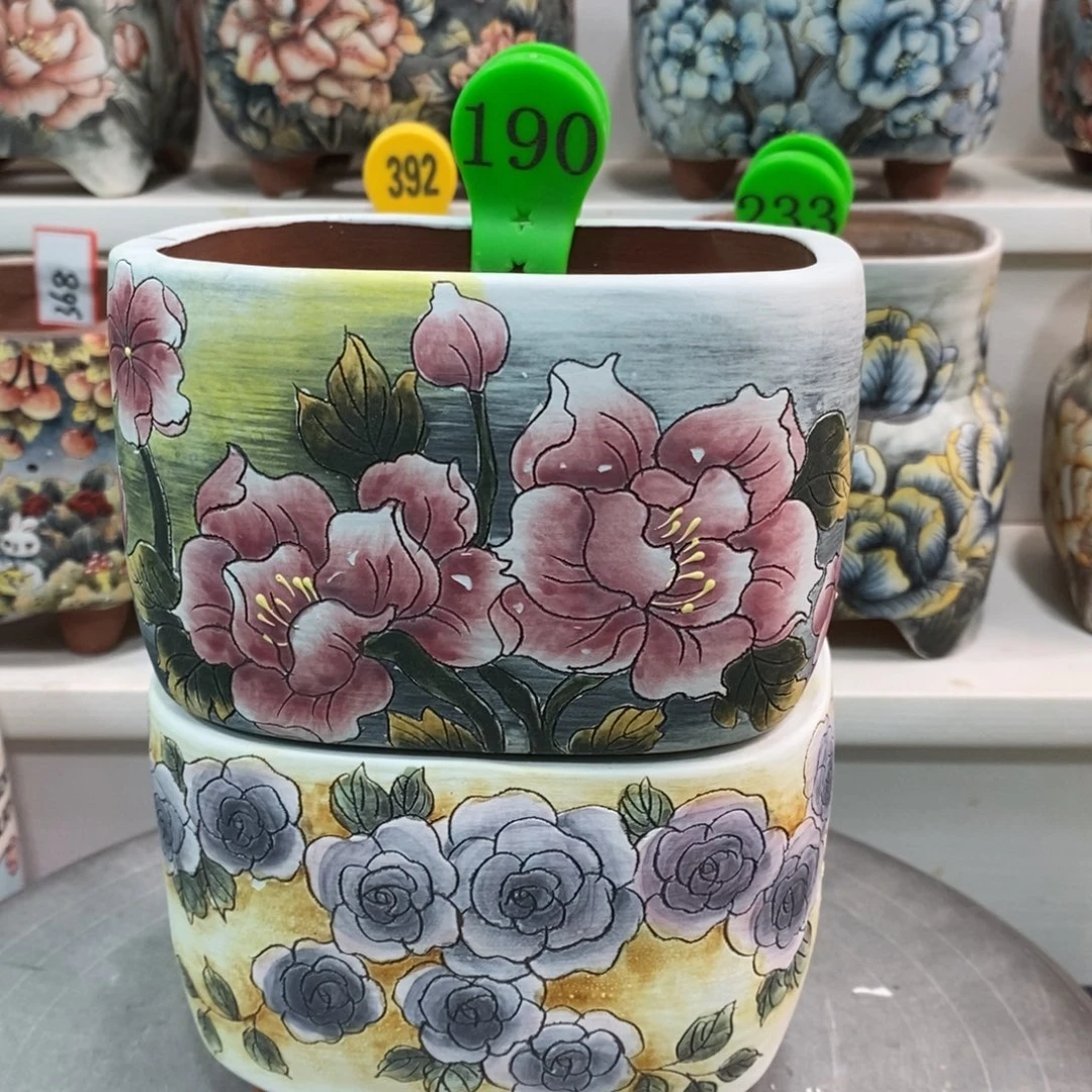 花盆紫砂水晶花盆190
