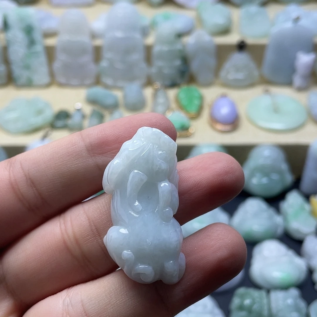 颈饰未镶嵌翡翠纯天然翡翠