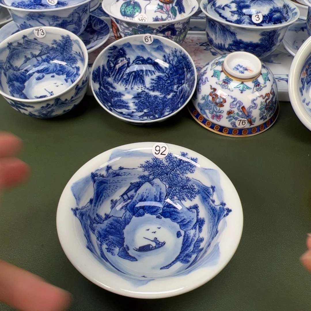 景德镇纯手工纯手绘茶具木木92