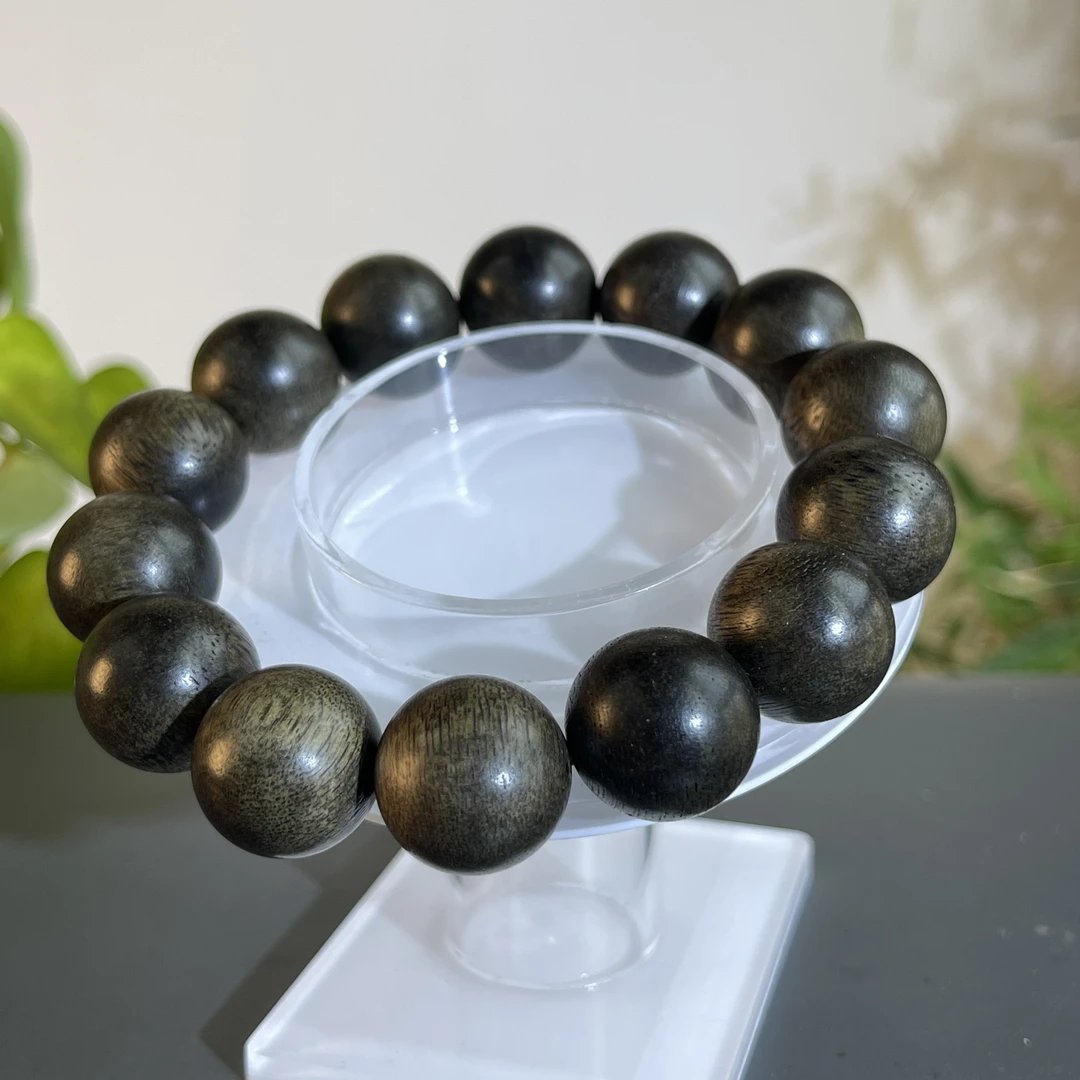 JTA26-014  沉香木手串-黑油格