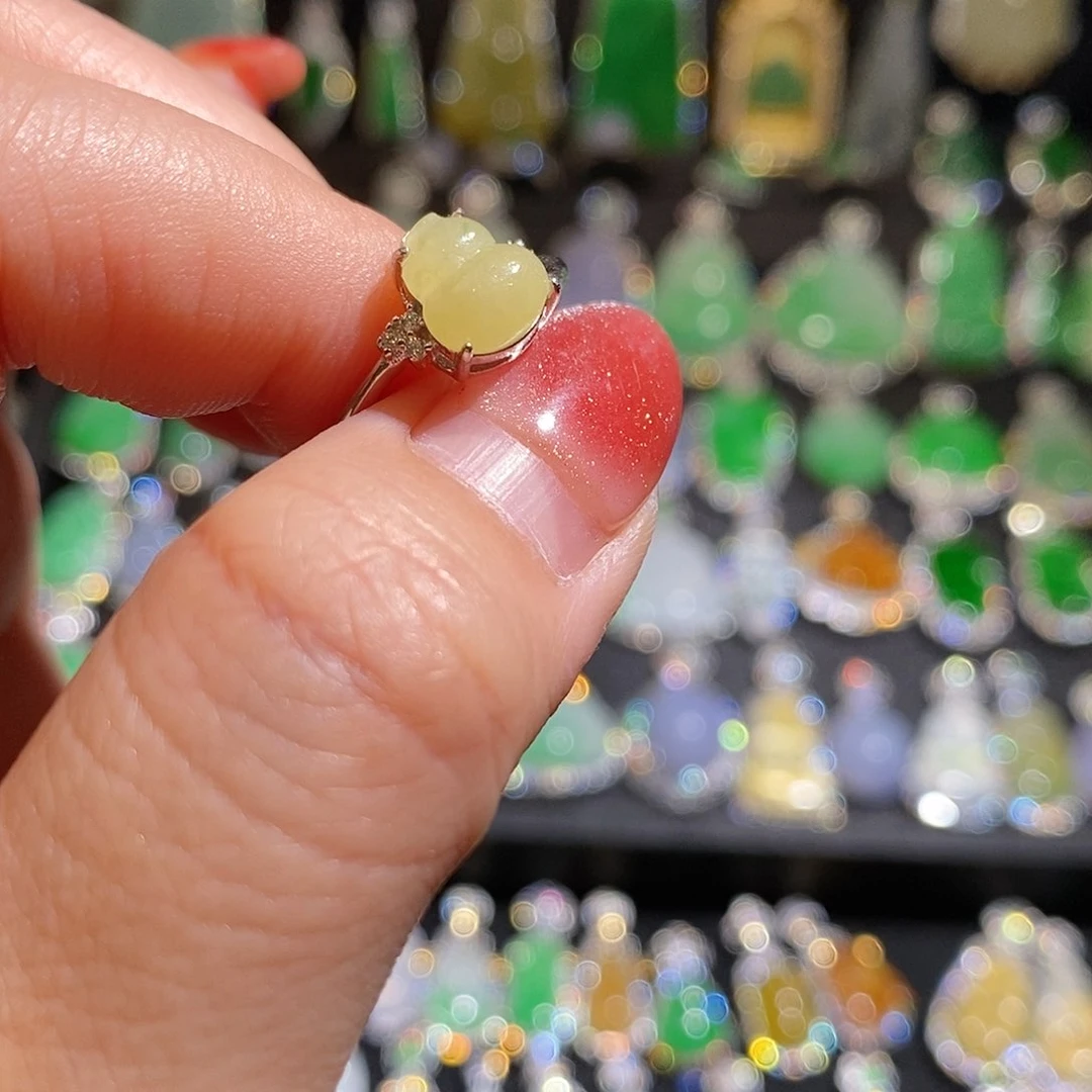 颈饰银S925镶嵌翡翠咻*天然翡翠