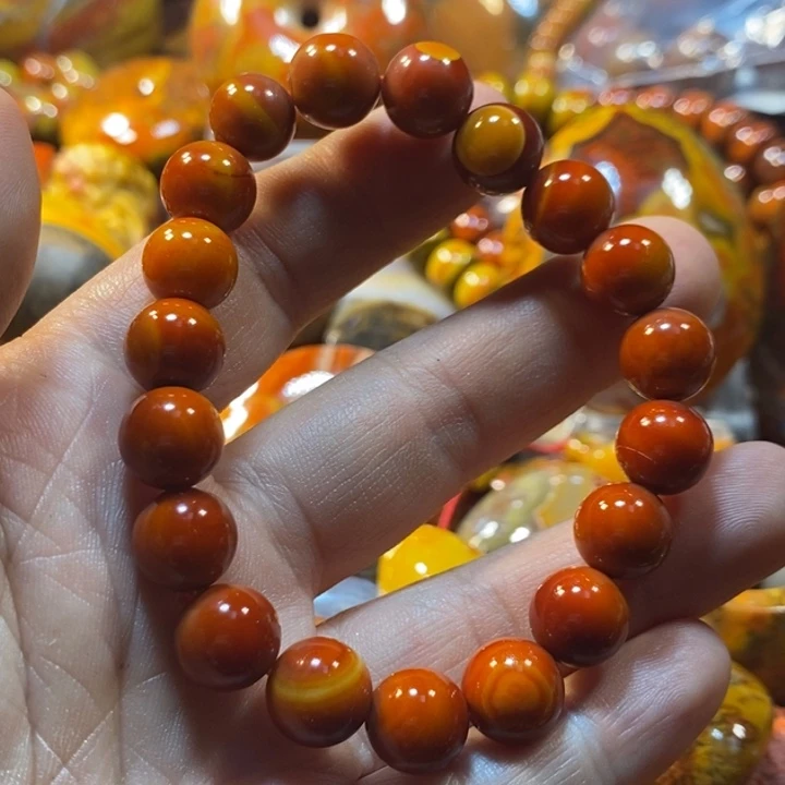 东***顺玛瑙/玉髓手链未镶嵌