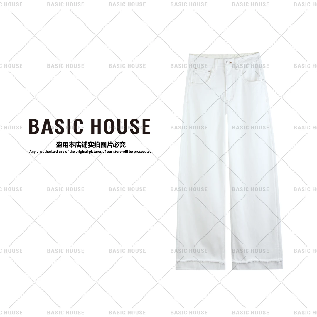 【Basic House/百家好】2025春季直筒牛仔裤B1175B52592