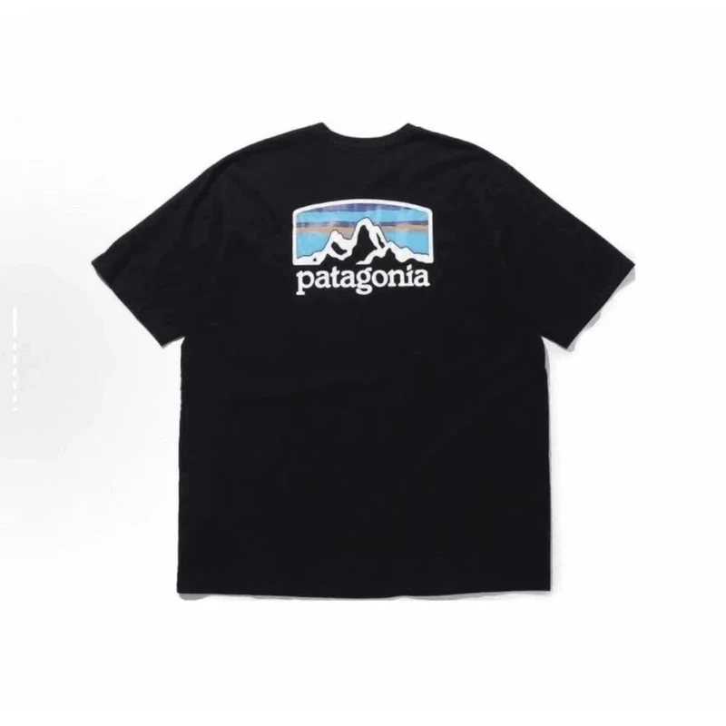 【上新补贴】patagonia 巴塔哥尼亚 雪山款印花短袖运动休闲百搭