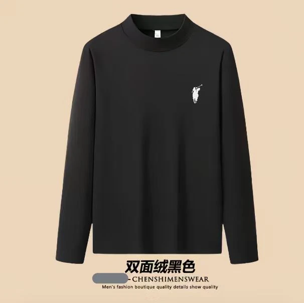 【坦姐严选 实体品质】新款男士双面绒打底上衣7866