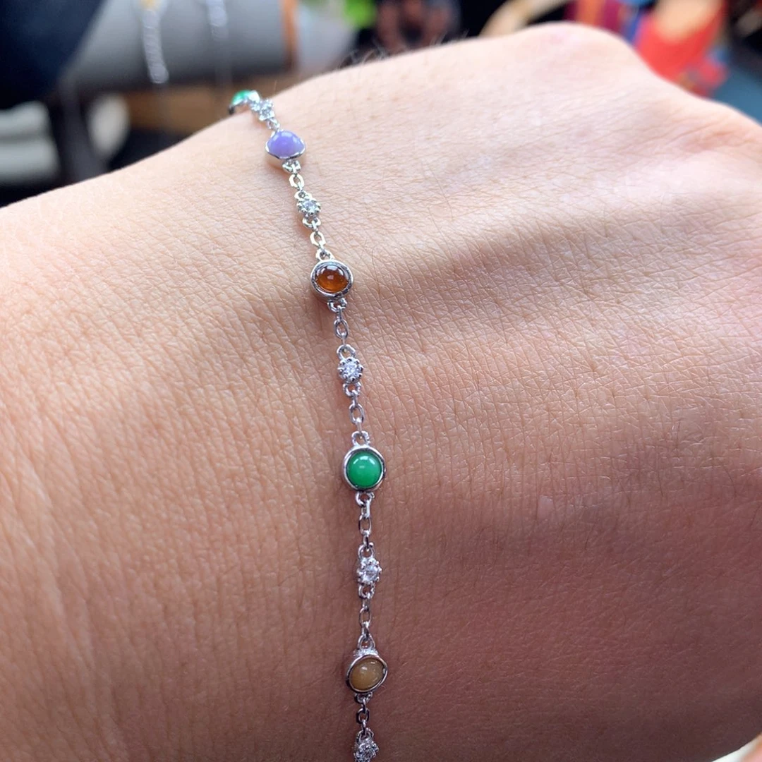 颈饰银S925镶嵌翡翠?***?