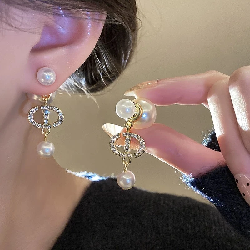 铜合金耳饰 气质轻奢百搭简约优雅精致网红设计师耳环F3135