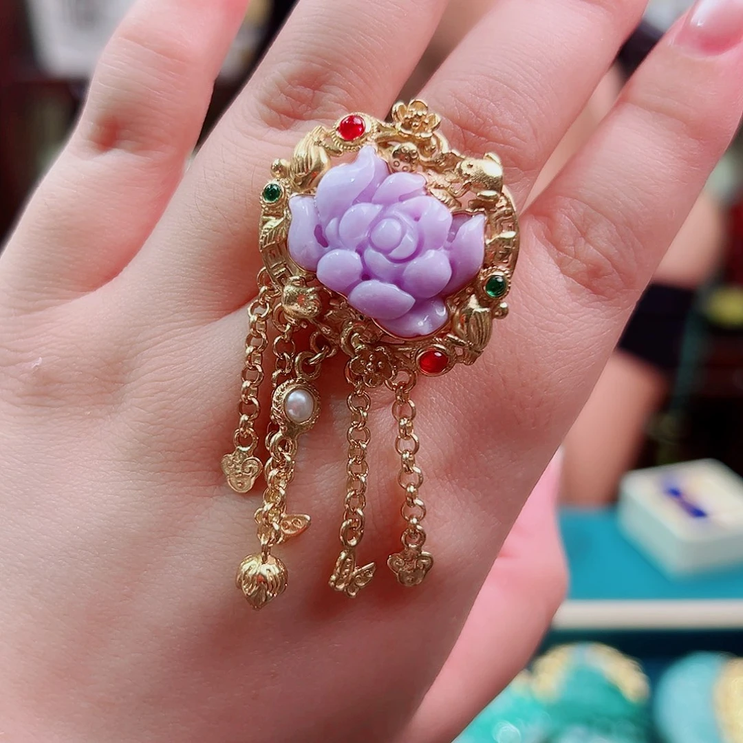 希***希翡翠戒指未镶嵌国风