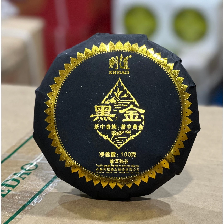 2025年则道曼松黑金熟茶100g
