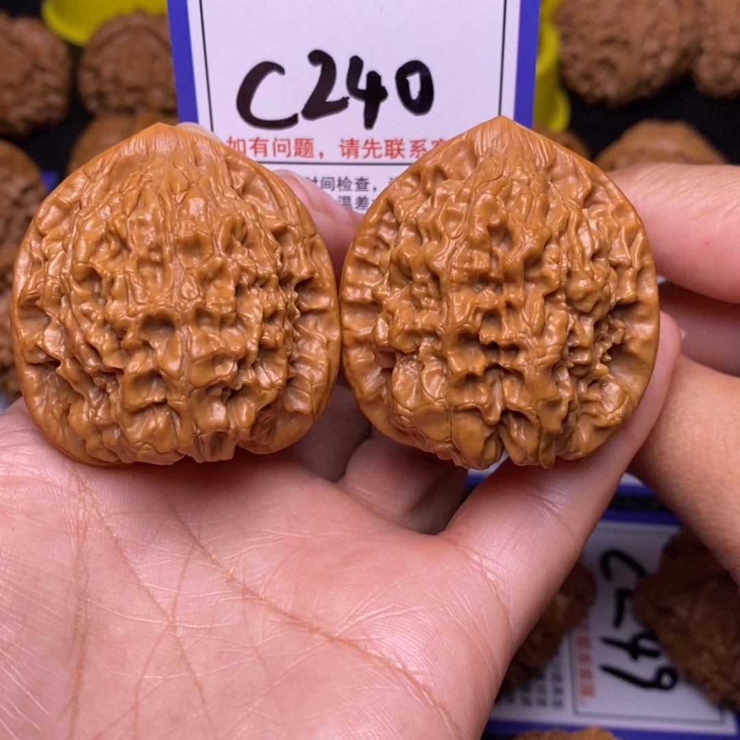 文玩核桃把件42官帽c240