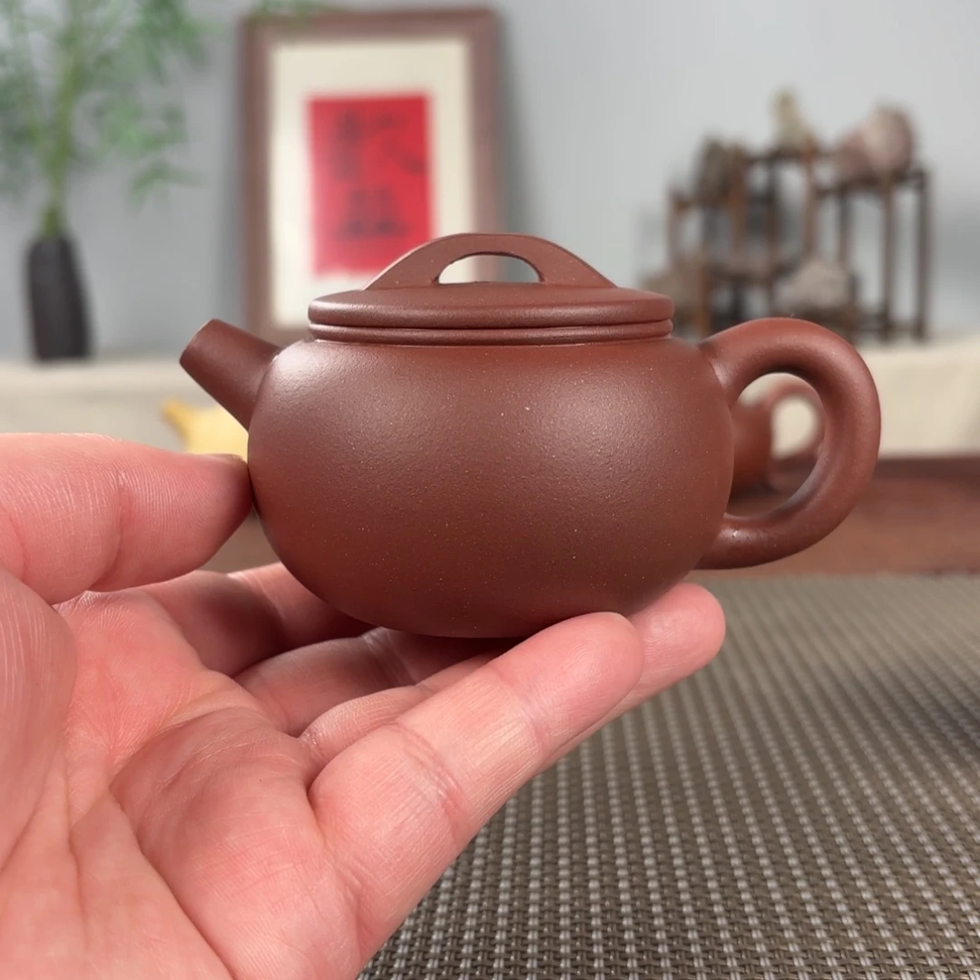 紫砂茶壶那****人黄龙山原矿紫砂壶