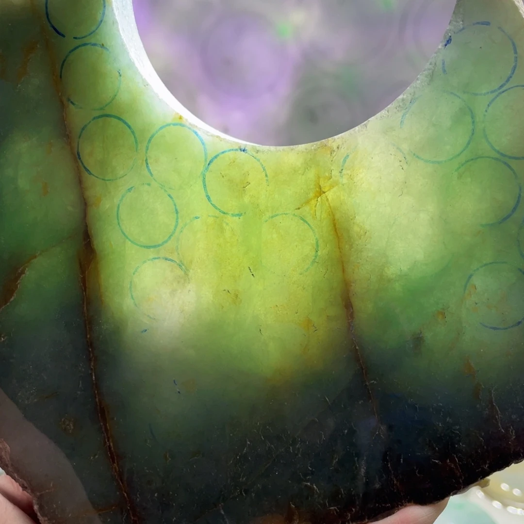 翡翠未镶嵌挂件K缅甸天然翡翠片料