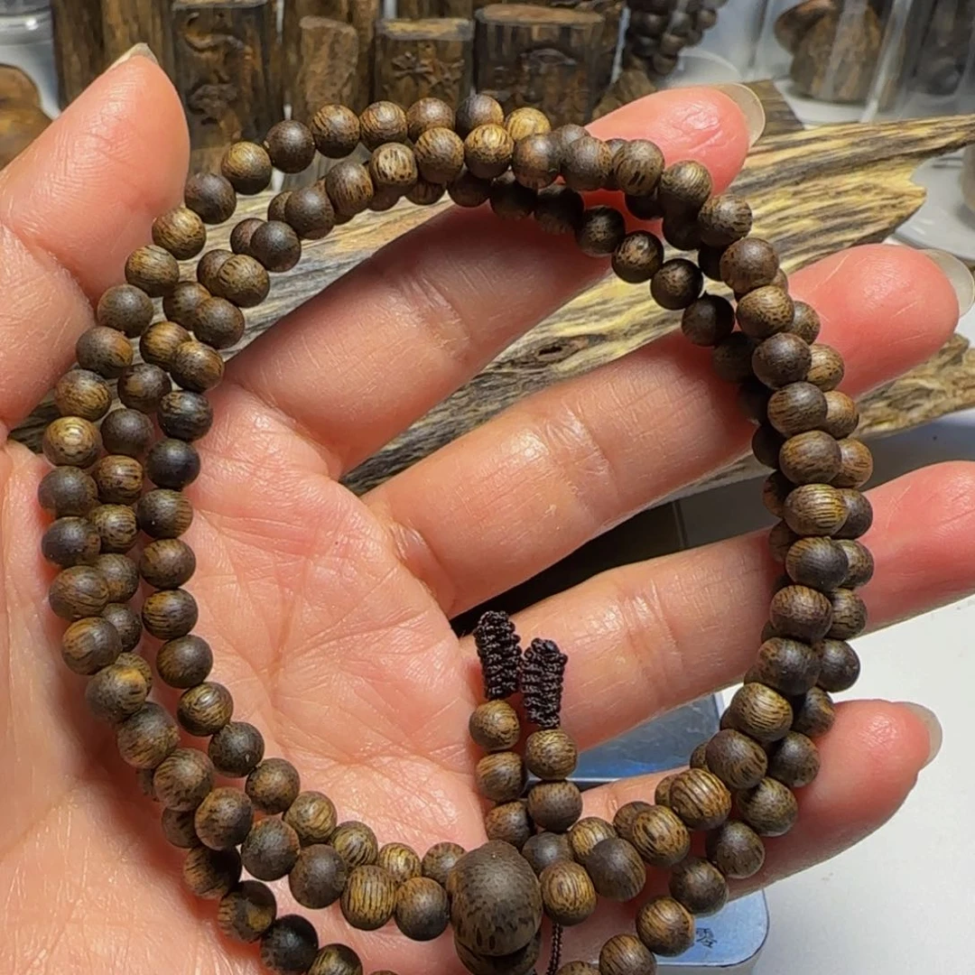 橄榄核手串/手链科卡5奇楠圆珠10克