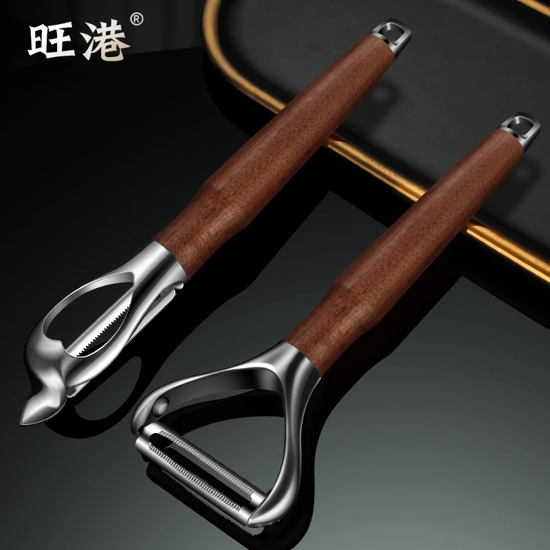 304不锈钢削皮刀水果蔬菜刮皮刀器土豆去皮神器苹果瓜刨厨房专用