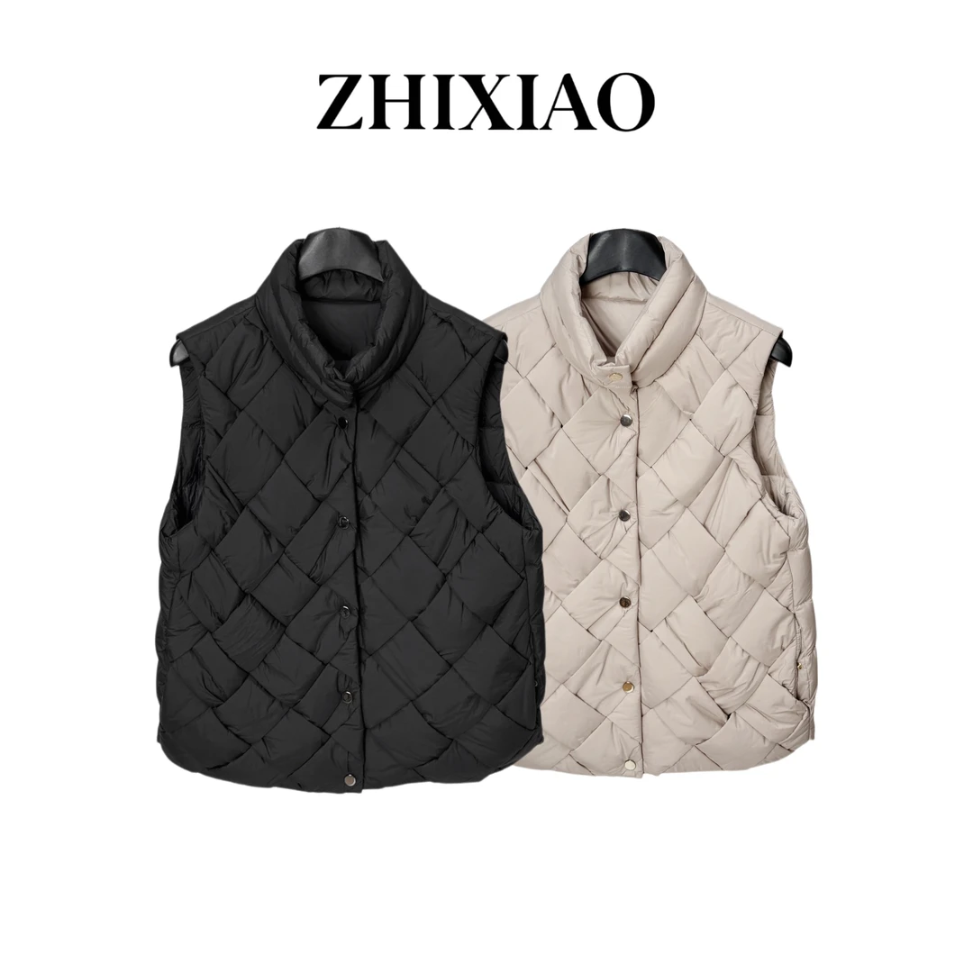 【ZHIXIAO】秋冬新款：菱格羽绒马甲TR971