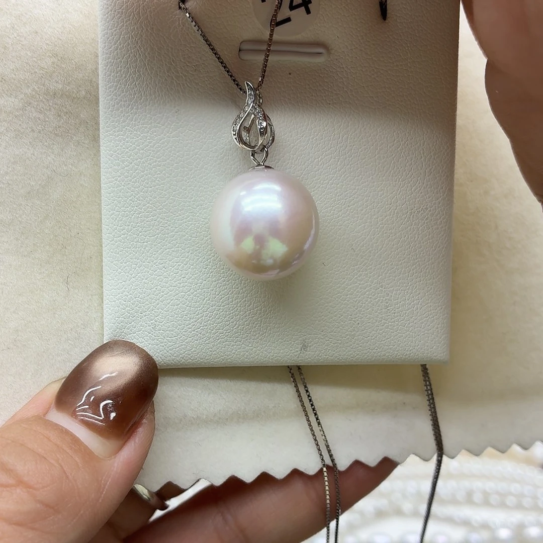 银珍珠吊坠大号，15