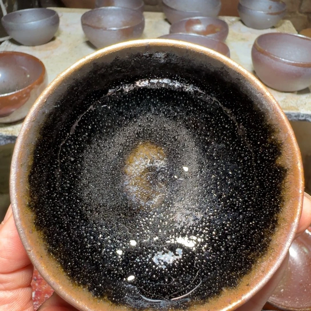 柴烧建盏茶盏茶杯466