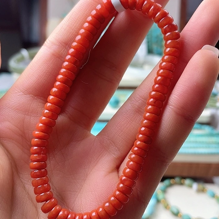 鹌***鹑南红玛瑙未镶嵌手串