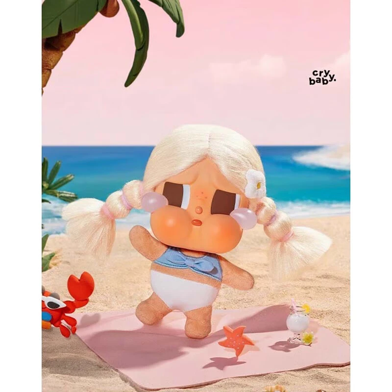 CRYBABY哭娃度假Vacation Mode On毛绒挂件盲盒一起冲浪女生玩具