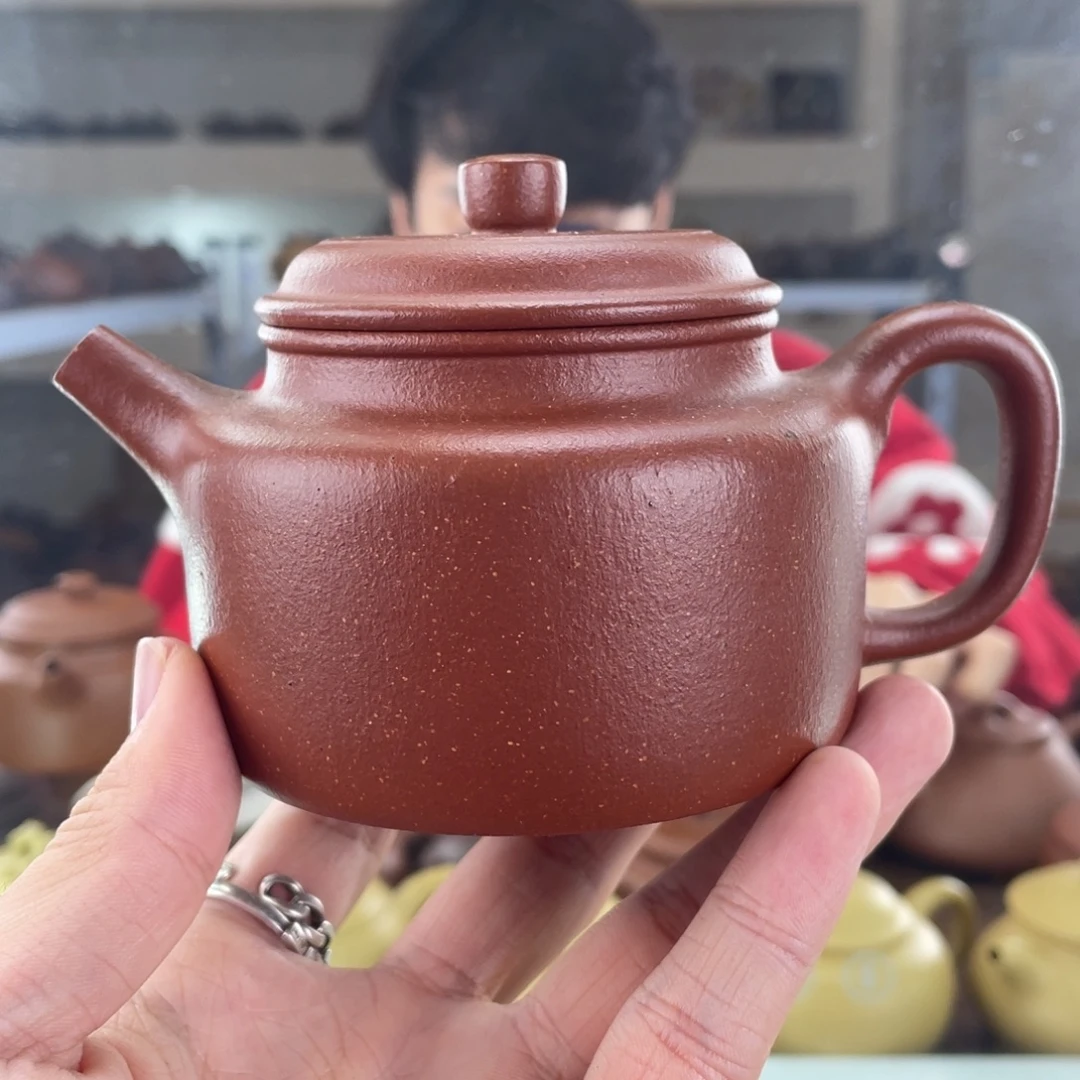 茶壶紫砂250cc红降坡茶壶
