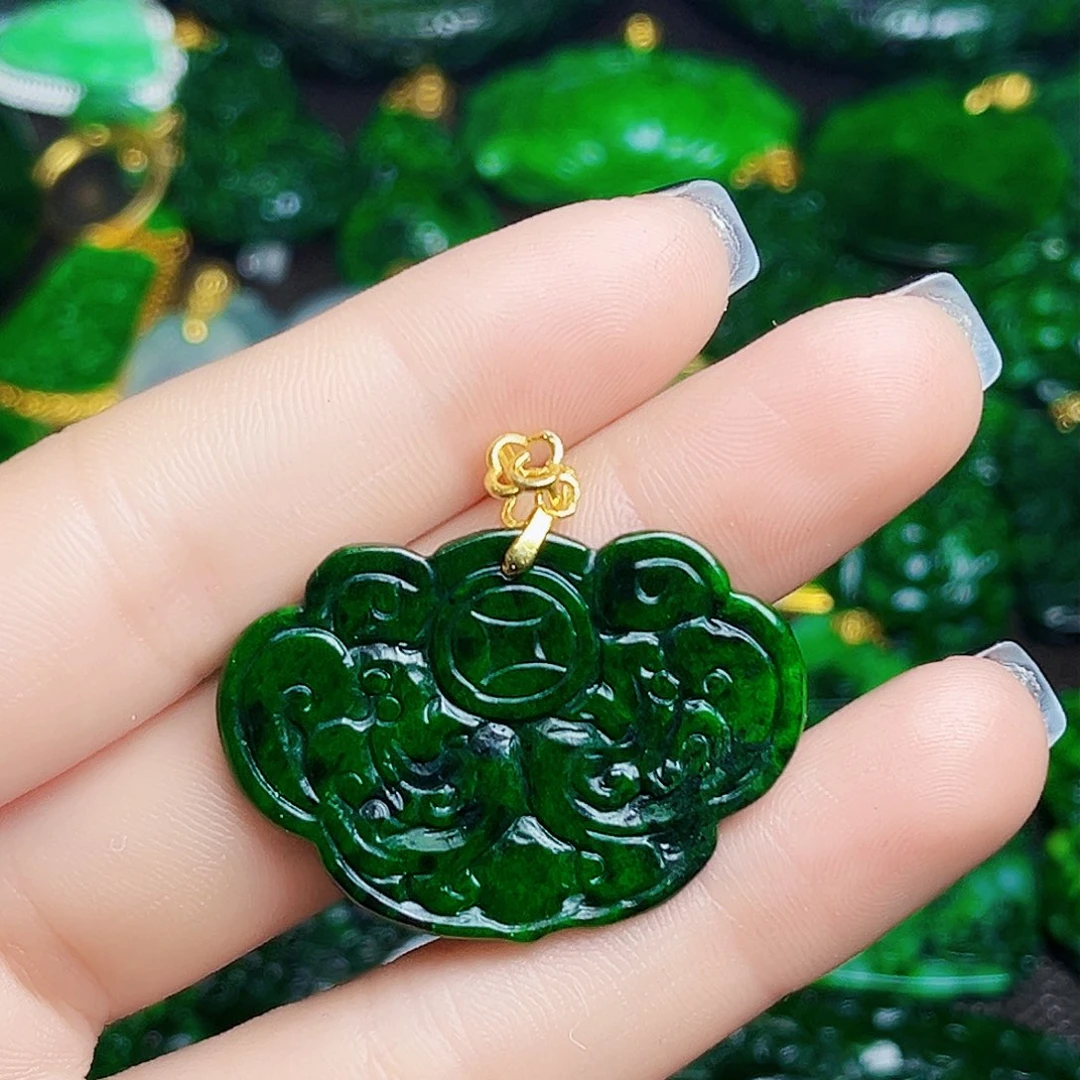 颈饰银S925镶嵌翡翠多样性