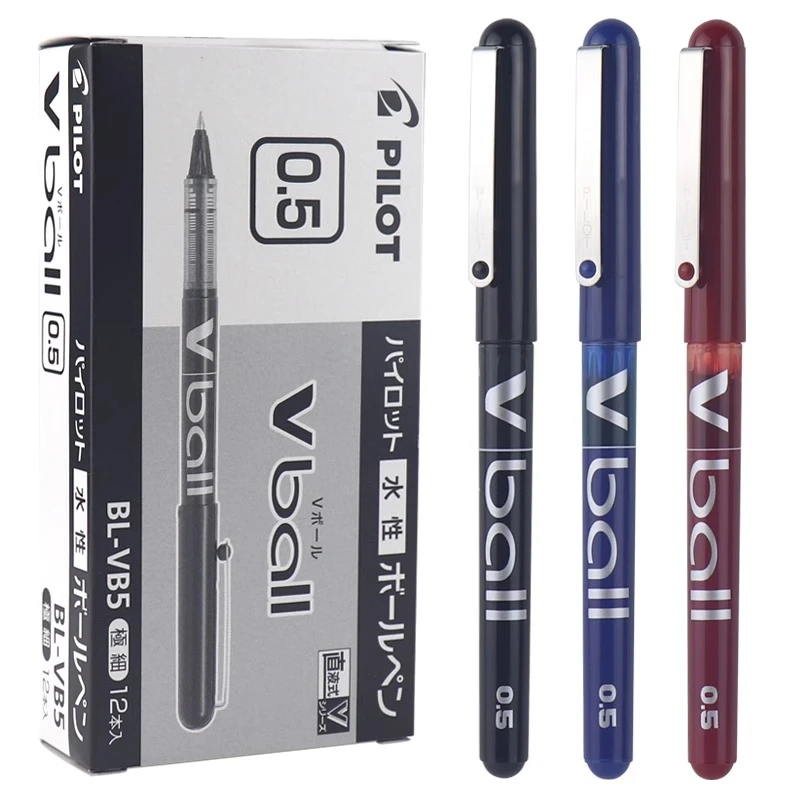 百乐BL-VB5黑红蓝3支