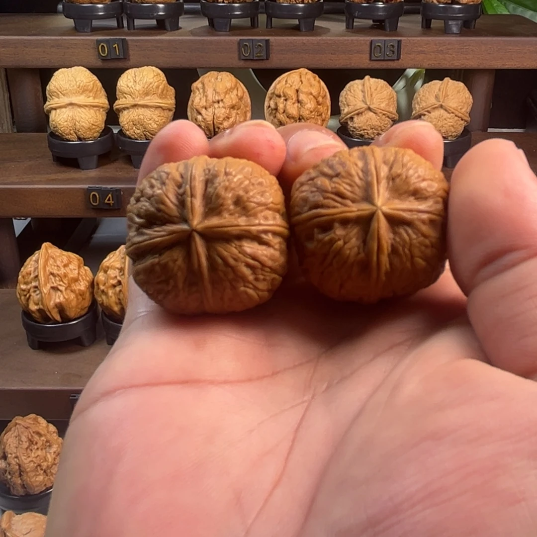 晚***方把件文玩核桃骰子四棱