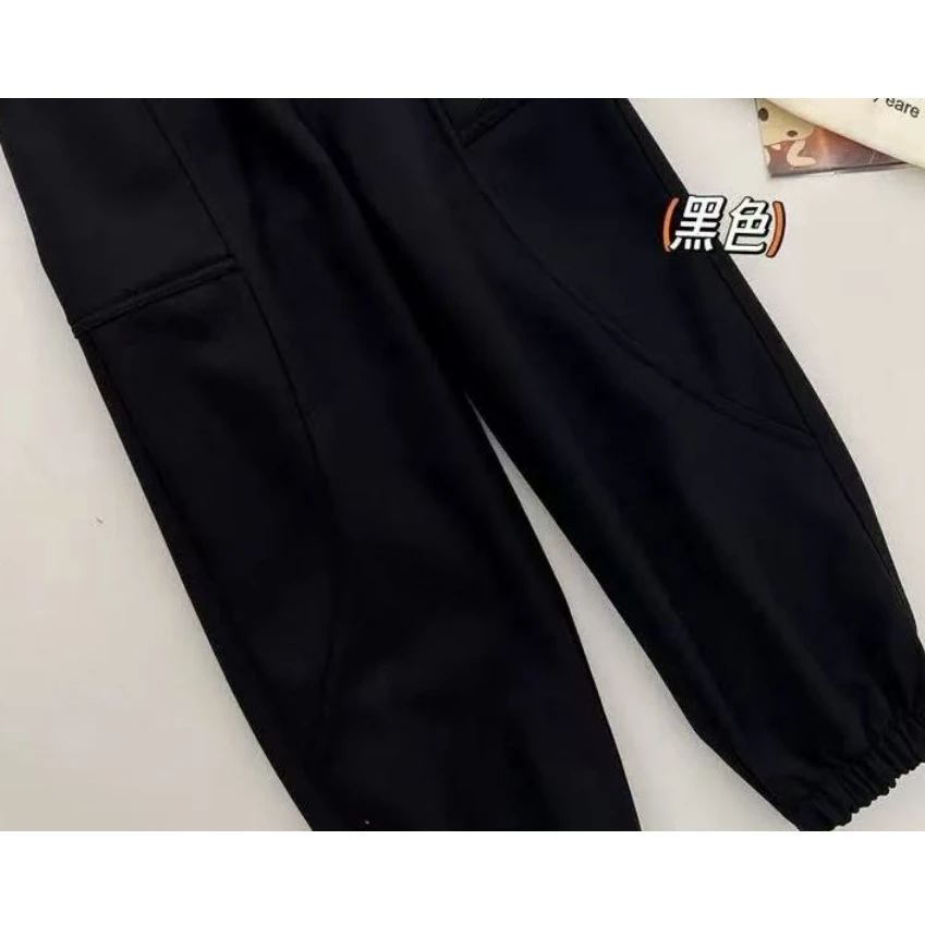 大庆仓 儿童刺绣H皇冠休闲三色防风裤（库位P1-9）