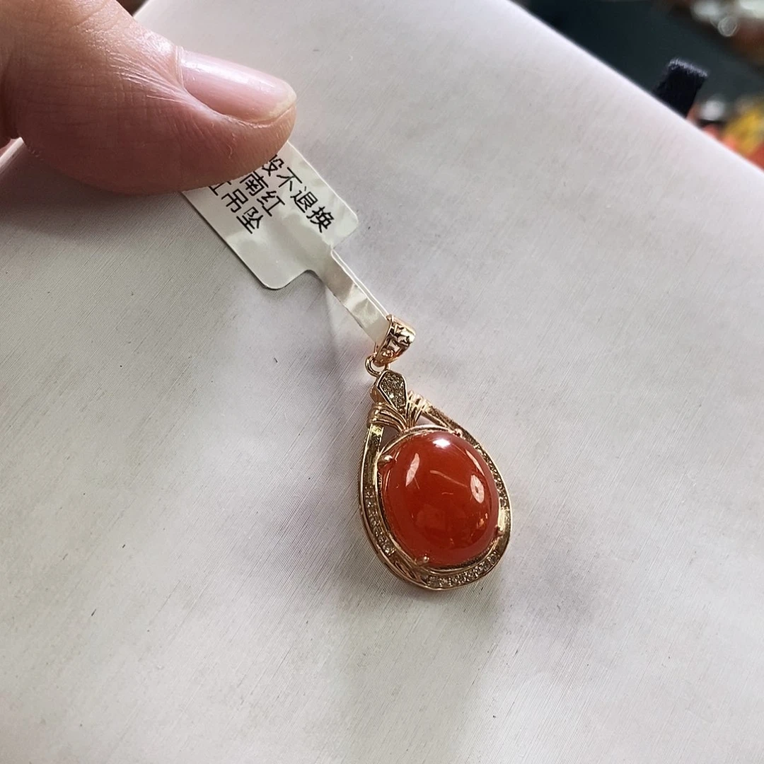 南红玛瑙银S925镶嵌手链