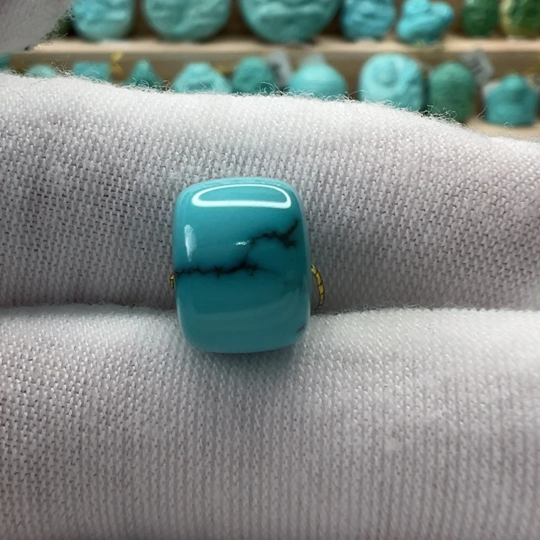 未镶嵌绿松石老型珠10.5x8mm