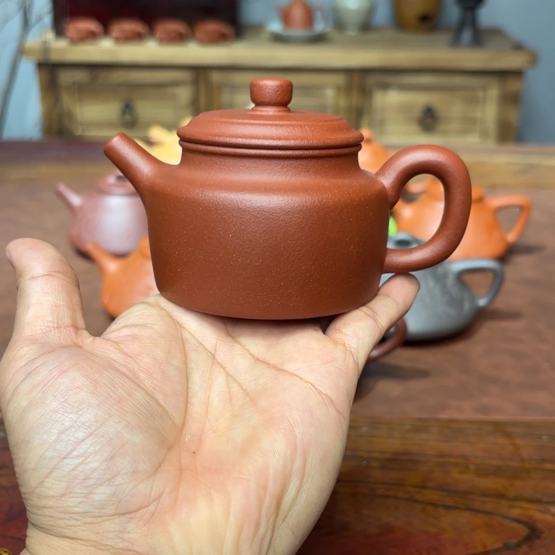 茶壶紫砂德钟180毫升红降坡