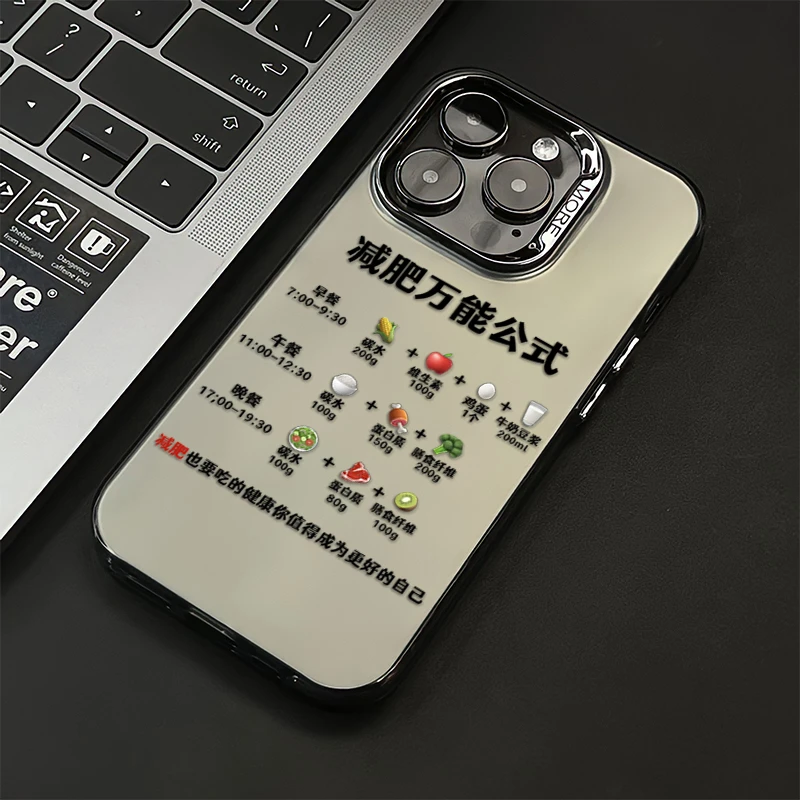 减肥公式适用iphone16苹果15promax手机壳14防摔13保护套12磨砂11