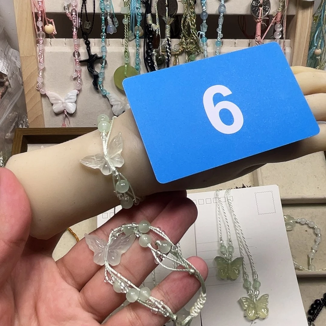 蛇纹石玉合金颈饰