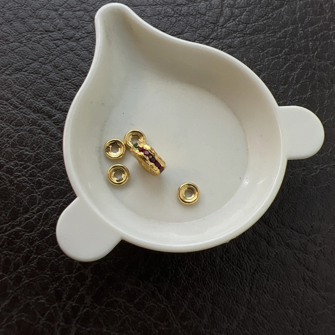 足金配饰隔片卡环