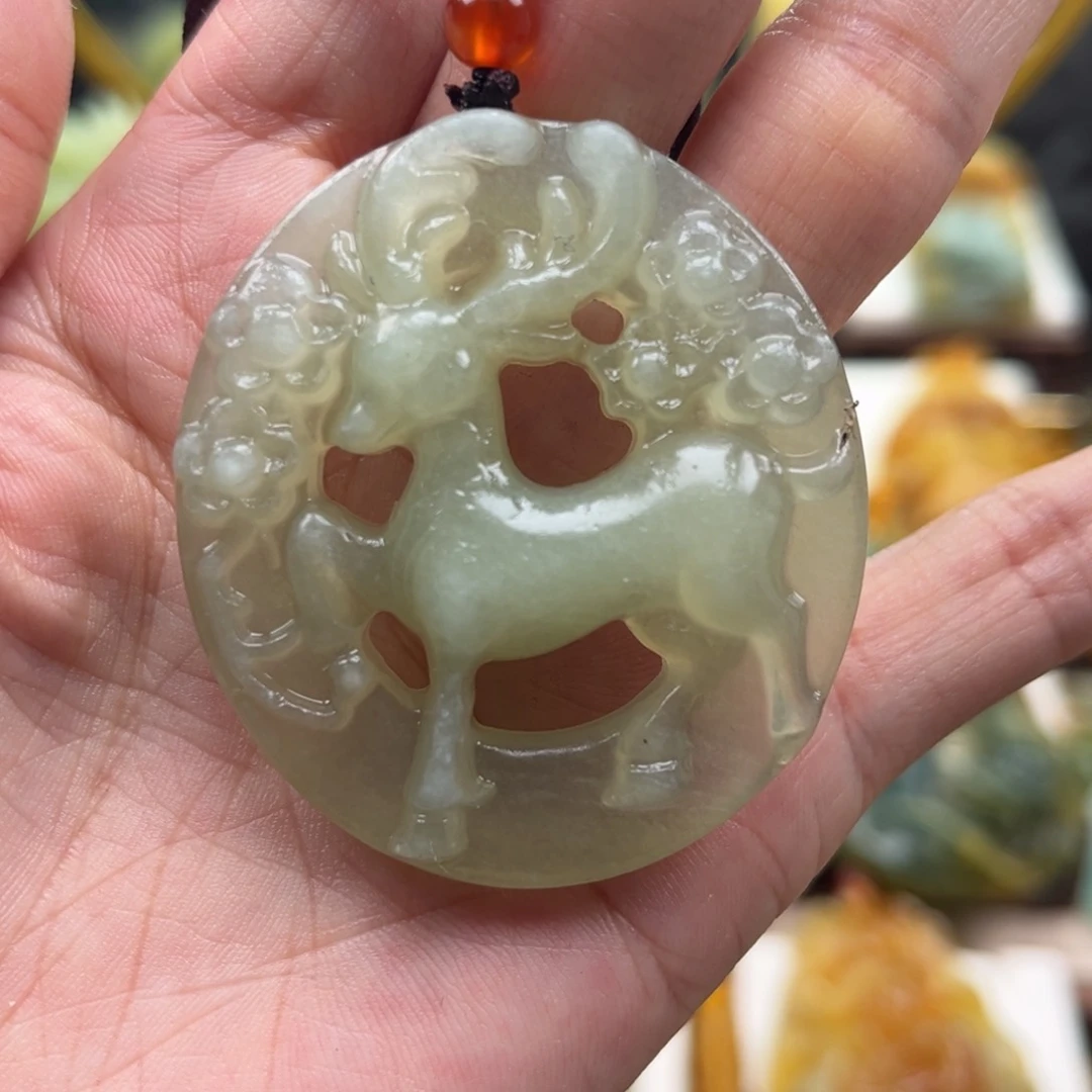 岫玉未镶嵌挂件挂件