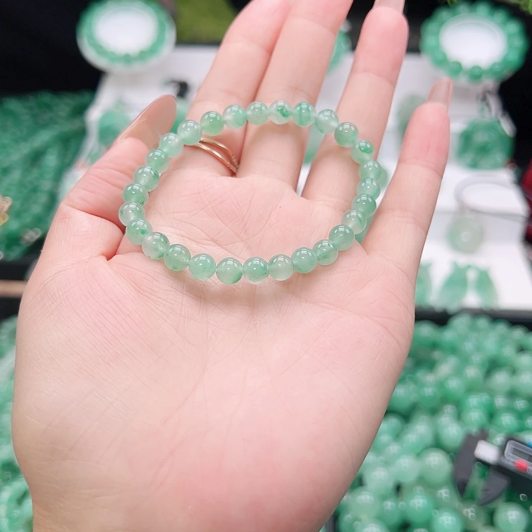 石英质玉（非洲翠）未镶嵌手链