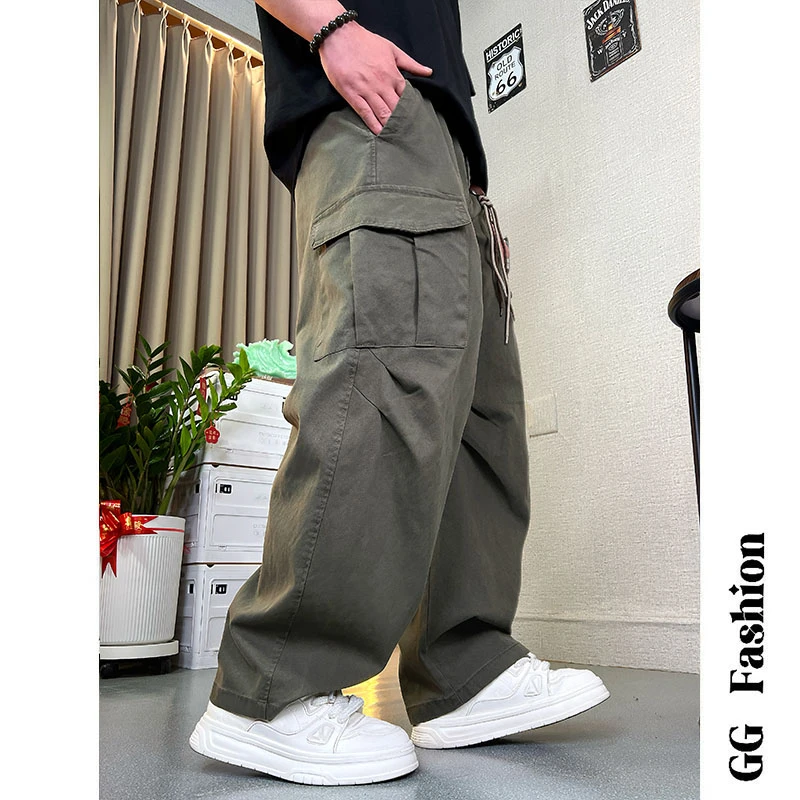 【cityboy】莱赛尔工装裤春夏新款户外潮流宽松大口袋高级感休闲裤