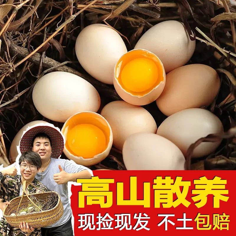 【30枚不土包赔破损包赔散黄包赔】正宗土鸡蛋柴鸡蛋笨鸡蛋高山散养