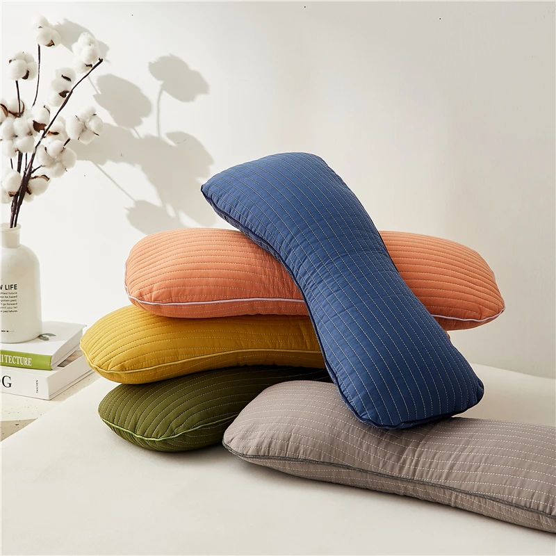 【韩大叔】2025夏季砂洗荞麦骨型枕棉透气可拆卸单人睡眠神器