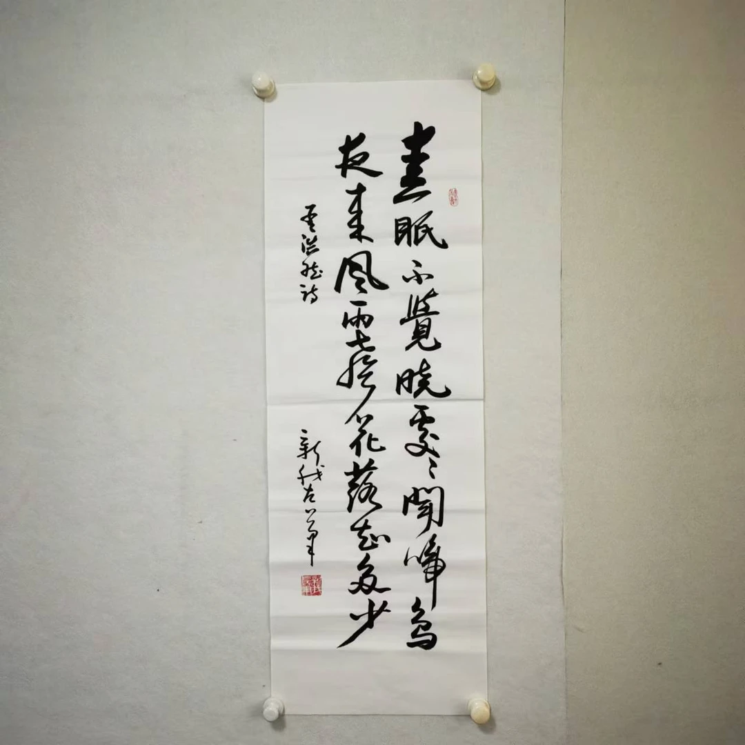 4615书法 纸本水墨136x34