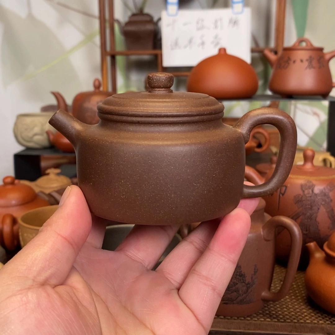 紫砂茶壶精工德钟壶一厂紫泥