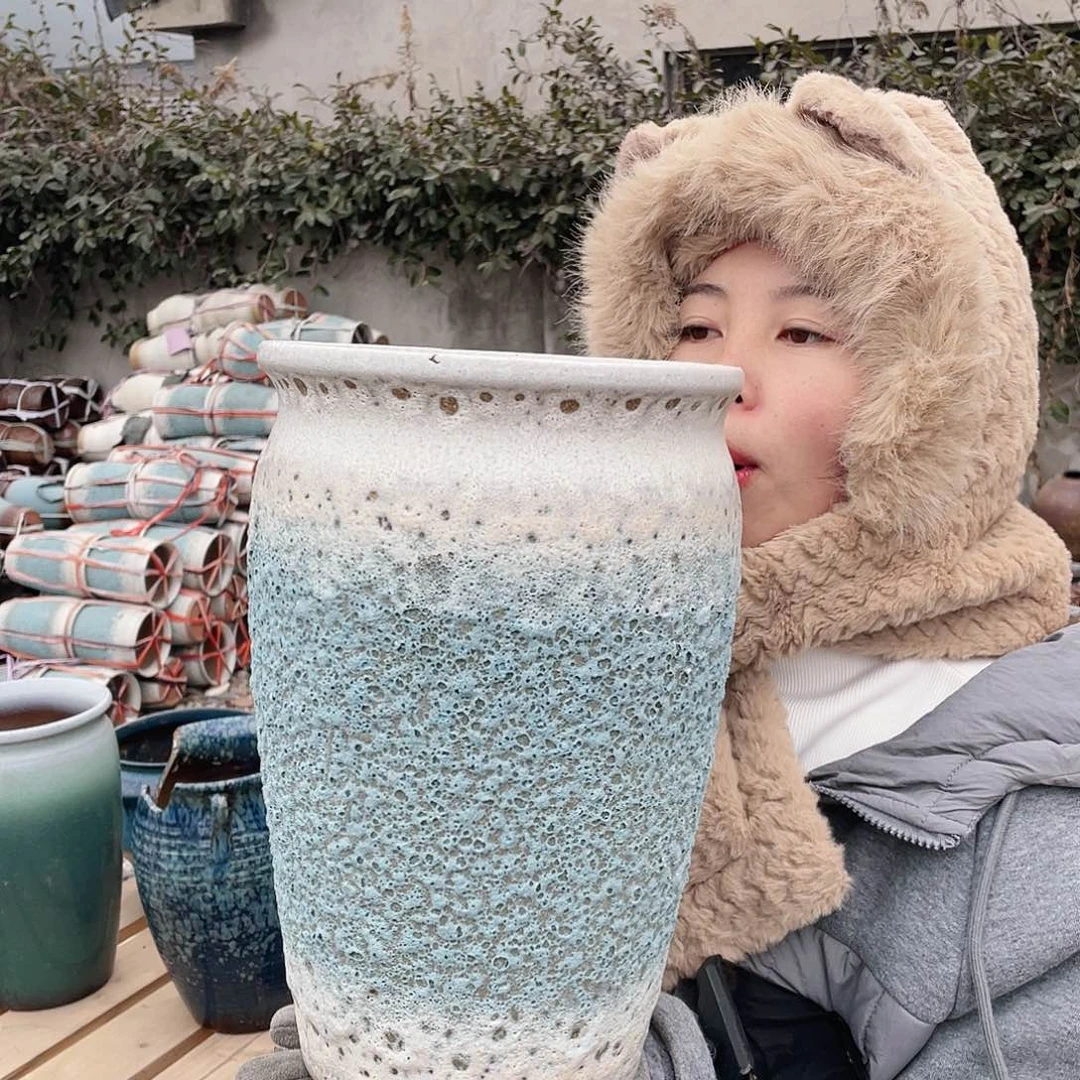 红陶王嫂花盆0123-153