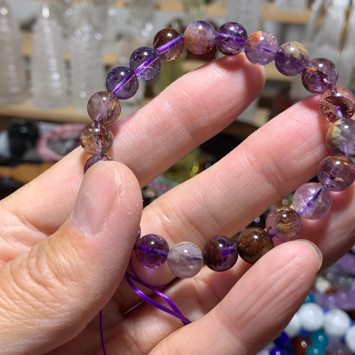 手链紫晶未镶嵌8mm手串