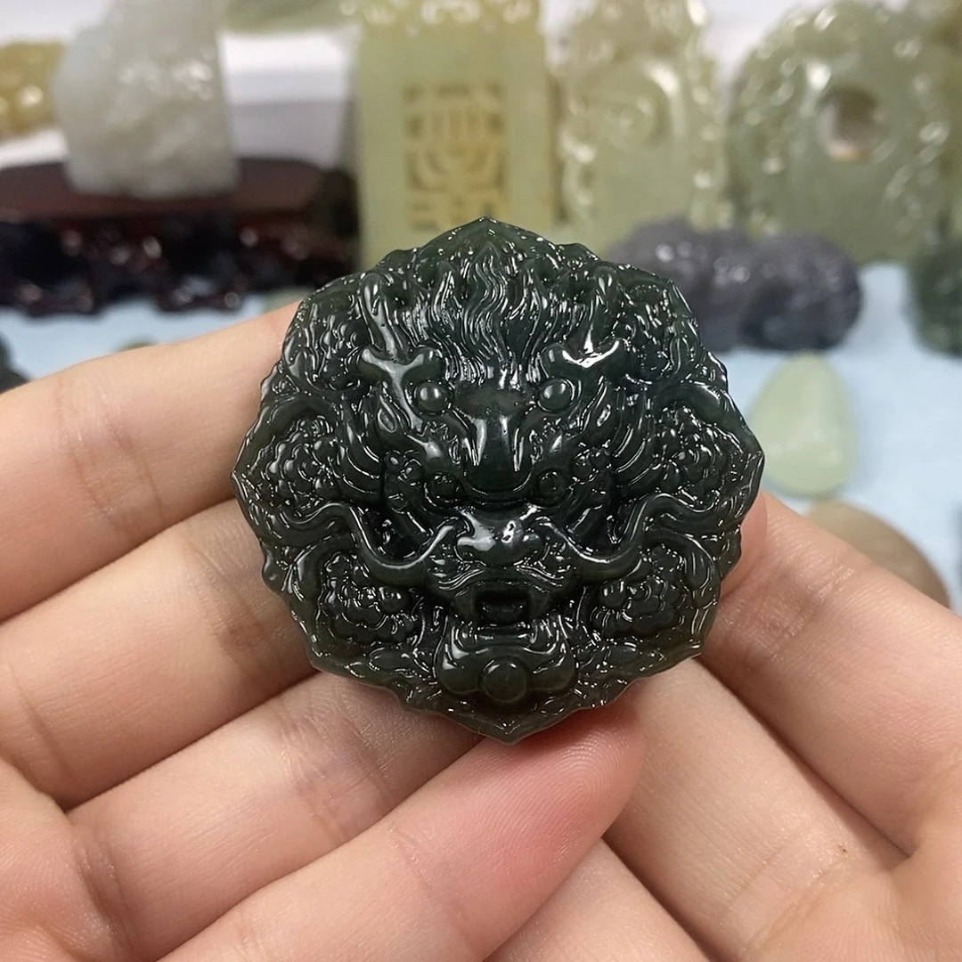 和田玉未镶嵌挂件