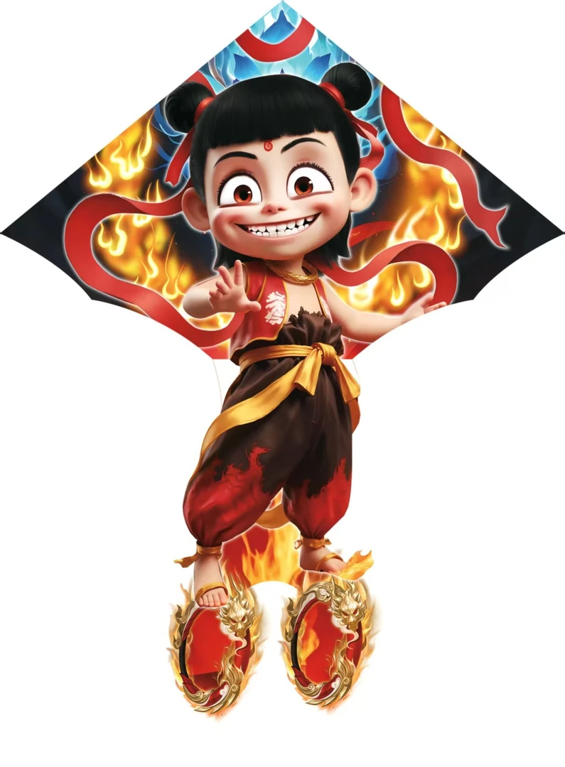 国潮哪吒风筝特大号魔童闹海风筝特大号大型