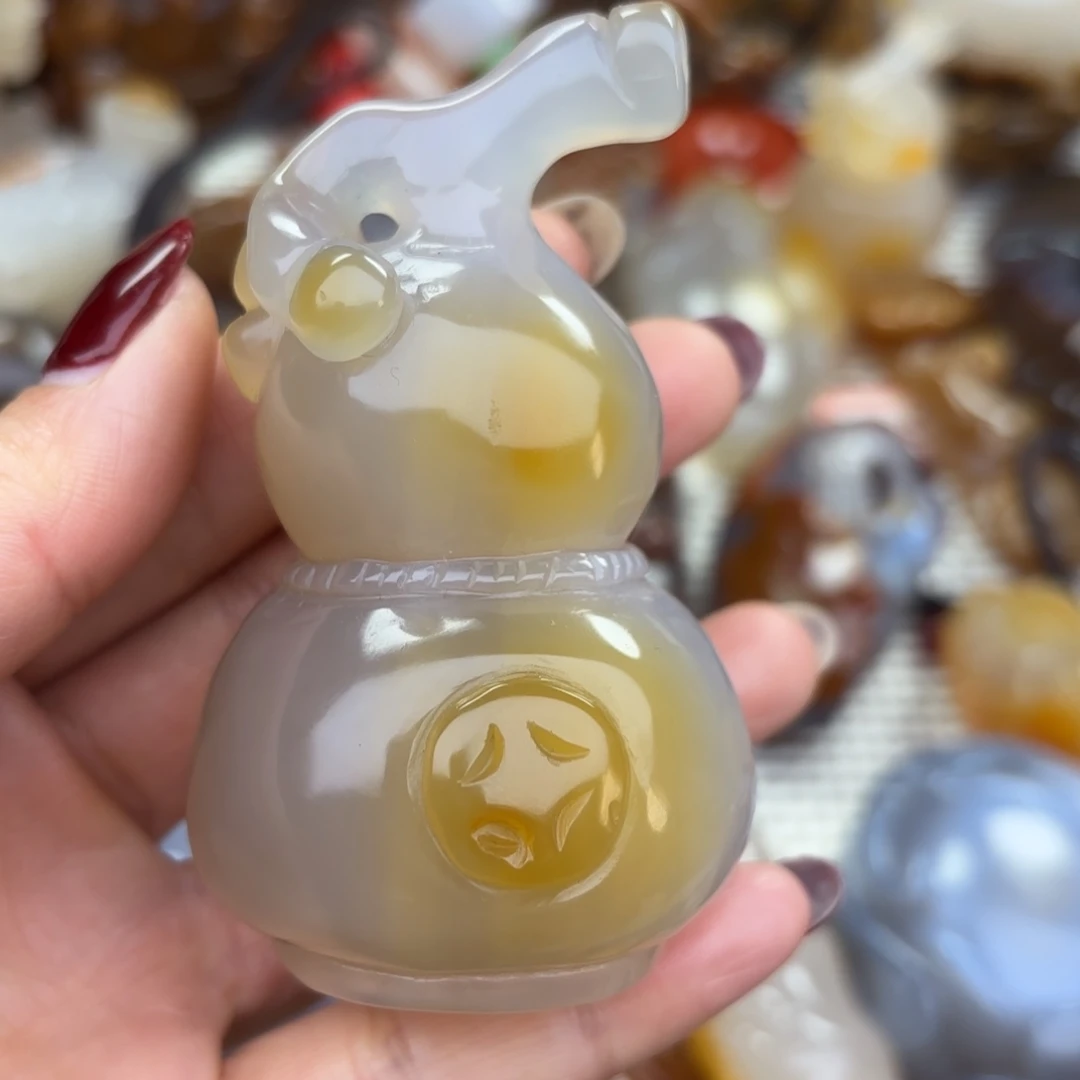 未镶嵌把件玛瑙/玉髓