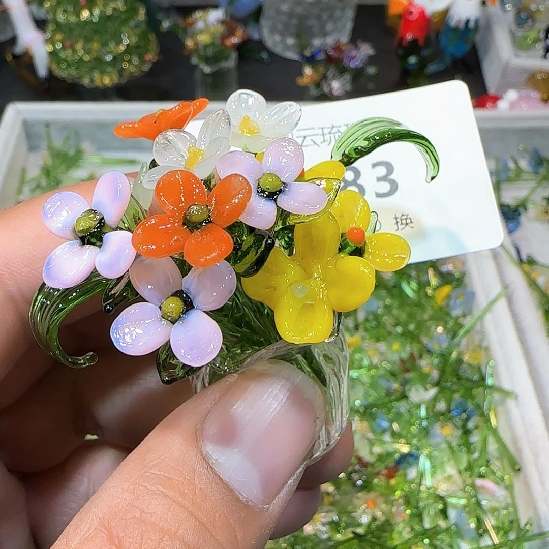 琉璃手工艺品083小花