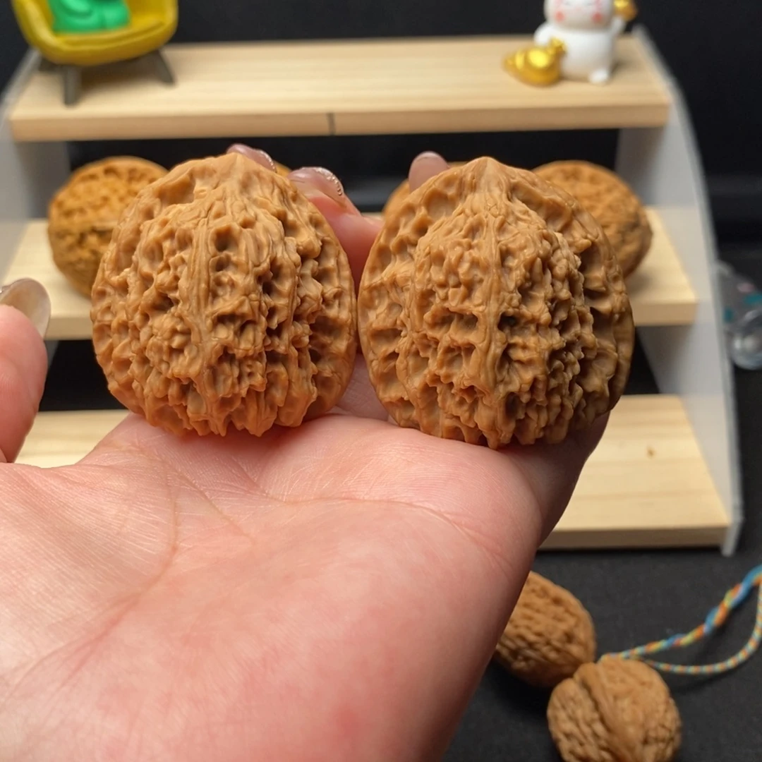 文玩核桃把件33号南将石44三角炮全品