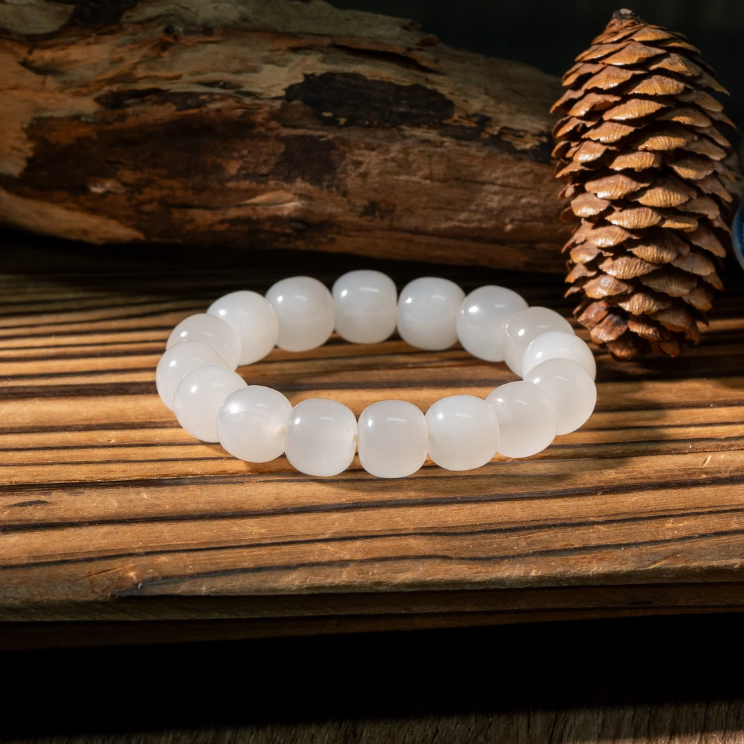 羊脂玉老型手串/11mm+/多样性发一/C1556/孤